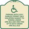 Signmission Parking with D.M.V Disabled Permit Only Violators Subject to Towing Under Ors 811.620, TG-1818-23342 A-DES-TG-1818-23342 - alternate 1
